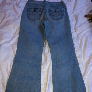 Vintage midtown light wash flare jeans